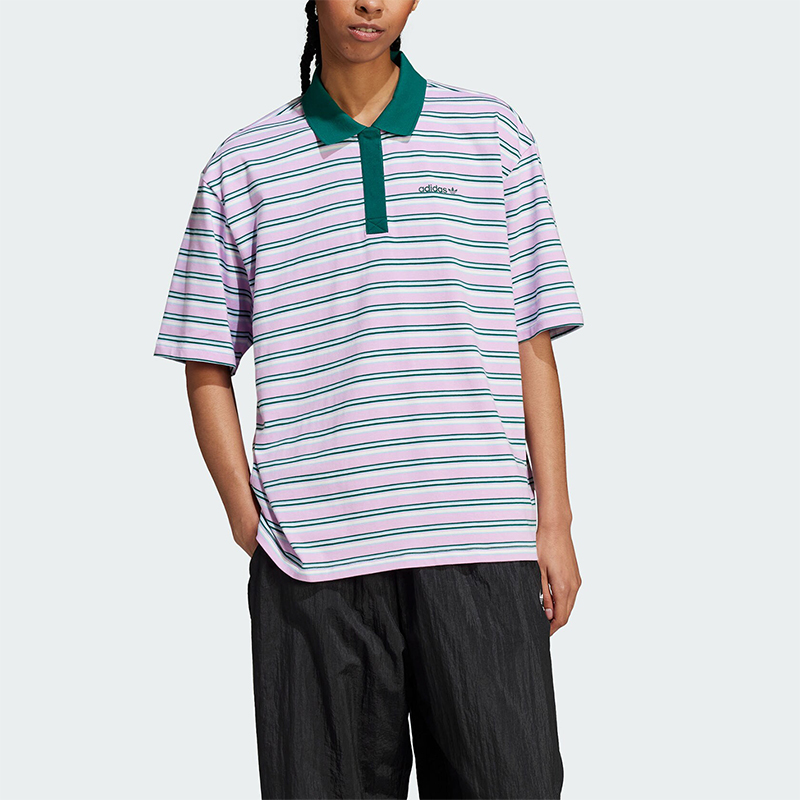 阿迪达斯女士运动休闲POLO衫