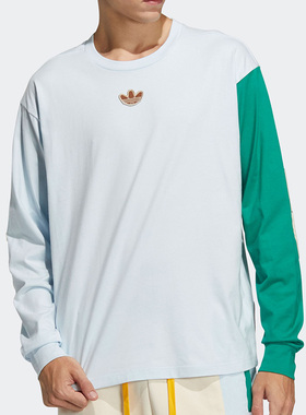 Adidas/阿迪达斯正品LS TEE 三叶草男子木偶系列运动长袖T恤C0342