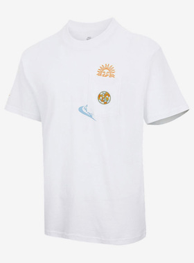 Nike/耐克正品夏季休闲男子印花刺绣运动透气短袖 DR7967-100