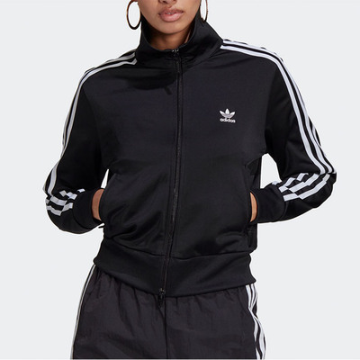 阿迪达斯女子条纹运动外套