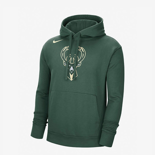 Nike/耐克正品新款密尔沃基雄鹿队男子加绒连帽卫衣DR2310-323