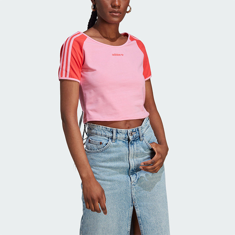 Adidas/阿迪达斯正品三叶草夏季女子运动透气短袖T恤IT8153