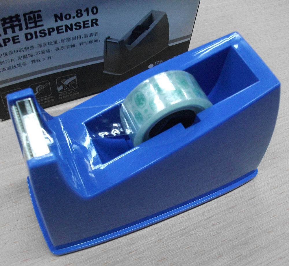 正品 得力 810 胶带座 胶纸座 胶带切割器 大号 18MM及以下透明胶