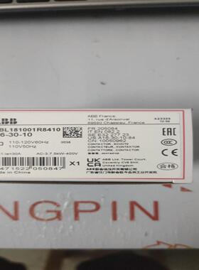 ABB 交流接触器 A16-30-10 110V 1SBL181001R8410