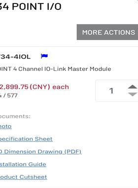 1734-4IOL AB  IO-Link主模块 17344IOL