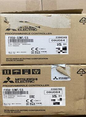 三菱可编程控制器型号FX5U-32MTES实物拍摄包