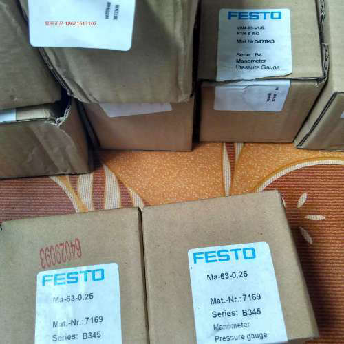 德国费斯托FESTO压力表 FMAP-63-4-1/4-EN 162843 全新正品
