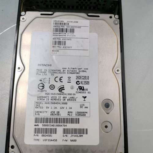 X411A-R5Netapp  450G 15K SAS 108-00233 45E7975 45E7977