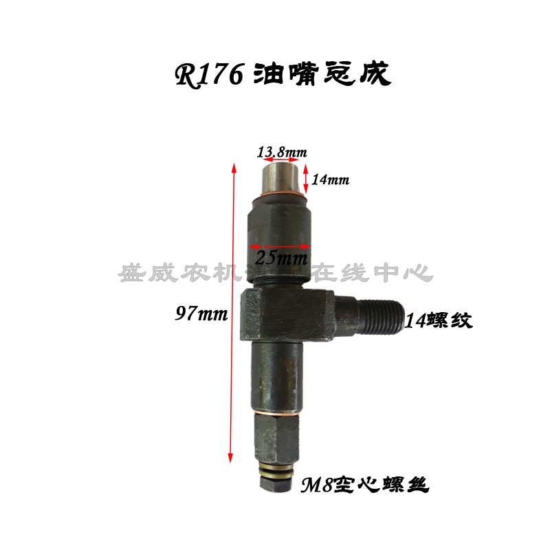 Single cylinder water-cooled diesel engine fuel injector assembly Changchai 176 fuel injector Changfa R170A small factory accessories