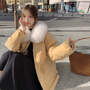 【档口现货】两片式狐狸毛领 90白鸭绒羽绒服288A-922-P315-K458图片