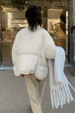 现货2022短款牛角扣白鸭绒羽绒服面包服288A-912，女装羽绒服，浙宝095(原288A)