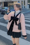 【档口现货】90白鸭绒蝴蝶结短款羽绒服外套288A-925-P275-K398，女装羽绒服，浙宝095(原288A)