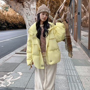 现货主推2023新款短款面包服白鸭绒羽绒服288A-915图片