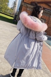 【现货过检】90白鸭绒加大真毛领派克羽绒服288A-999-P365-K498，女装羽绒服，浙宝095(原288A)