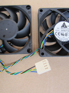 7CM 4针AMD CPU风扇原装台达AFB0712HHB 0.45A滚珠轴承