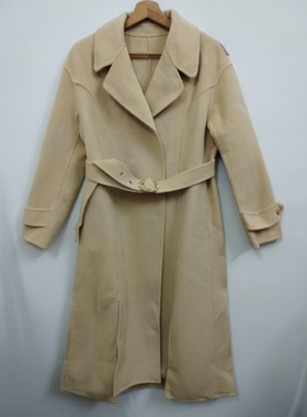 IDOLE奕多 高级感简约气质收腰显瘦双面呢羊毛大衣外套 L/XL码