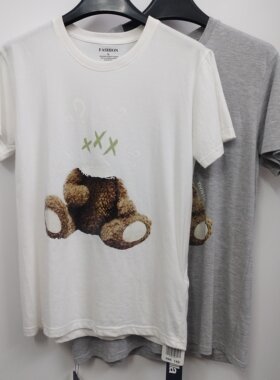 Puella普埃拉 纯棉宽松简约百搭印花短袖T恤 男女通用 L/XL/XXL码