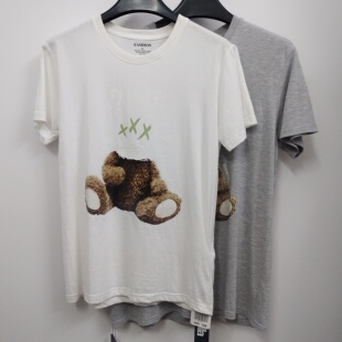 Puella普埃拉 纯棉宽松简约百搭印花短袖T恤 男女通用 L/XL/XXL码