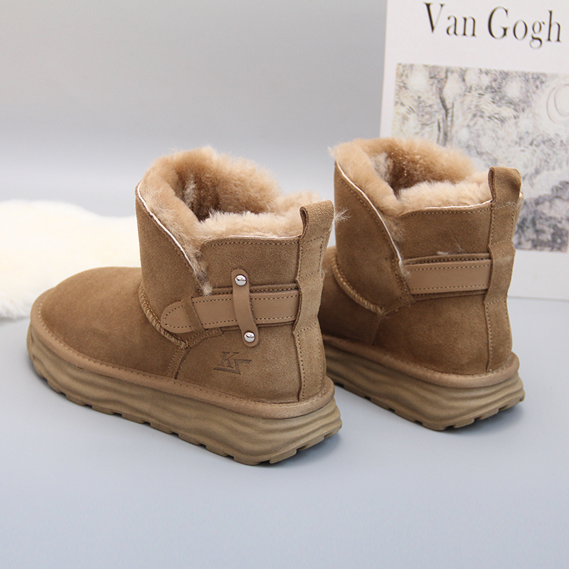 2025冬季新款羊毛雪地靴加厚棉鞋