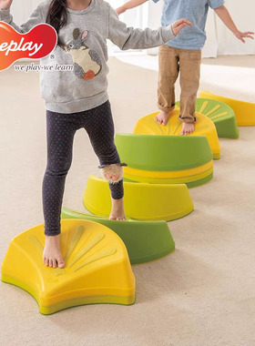 台湾weplay 花瓣岩 儿童玩具幼儿早教感统触觉平衡踩踏石运动器材
