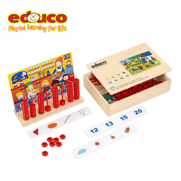 荷兰educo 找找看游戏盒升级版 幼儿数学数数启蒙教育儿童玩具5+