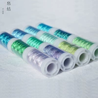 Плетеный браслет из красной нити ручной работы, шелковые нитки, золото и серебро