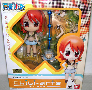 热血玩具模型手办 海贼王 chibi-arts q版粘土 娜美 万代正版