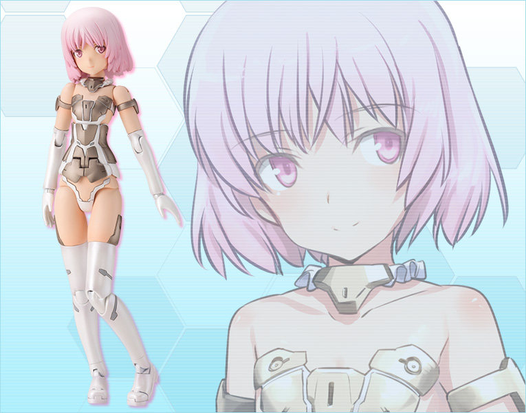 热血玩具模型手办 寿屋 机甲少女 fag 机娘 素体 白色 粉 正版