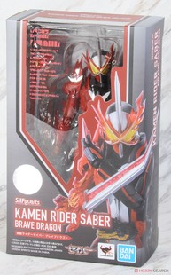 热血玩具模型手办 假面骑士 Saber 圣刃 SHF 勇气之龙 火龙 万代