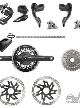 24新款Sram RED ETAP AXS 12速无线公路车 电子变速套件 碟刹大套
