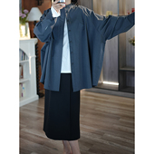 拼接围裹开衩 6号衣橱 黑色半裙 小狗出品 三醋酸一片式 26春