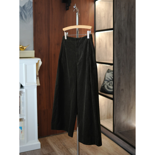 6号衣橱 l 简约百搭 复古灯芯绒全棉宽松直筒9分休闲裤奶奶裤OK