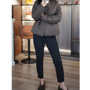 靴裤 秋冬wan能小黑裤 小脚9分牛仔裤 弹力丹宁洗水修身 6号衣橱