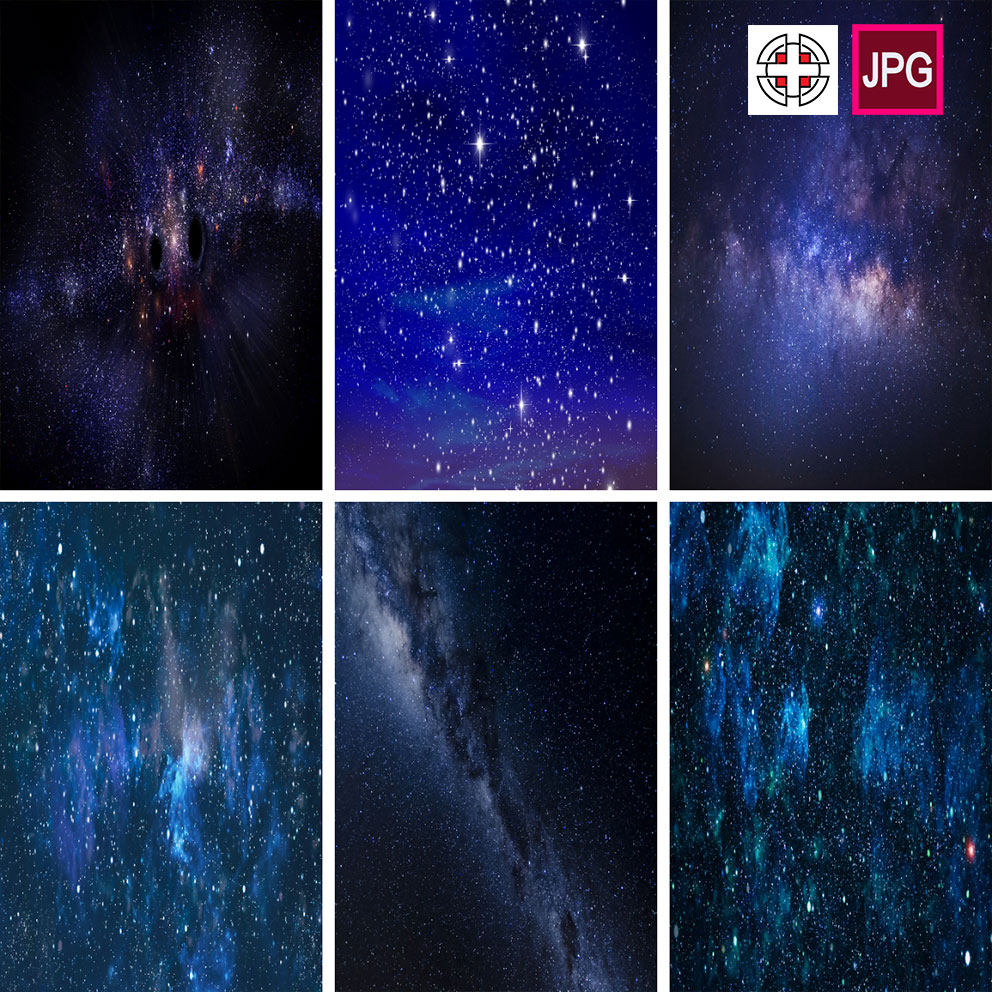 竖屏繁星璀璨星空星星星系银河高清背景图片设计素材