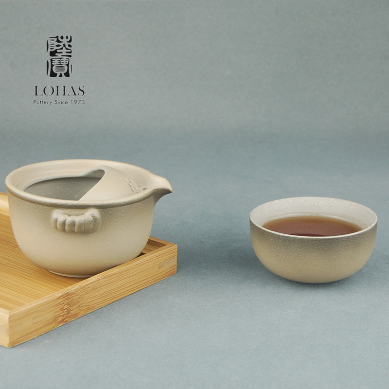 陆宝快客功夫茶具随手泡一壶一杯