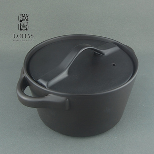 陆宝进口高温陶土陶瓷洋风二代煲汤炖煮砂锅2.3L无铅健康环保炒锅