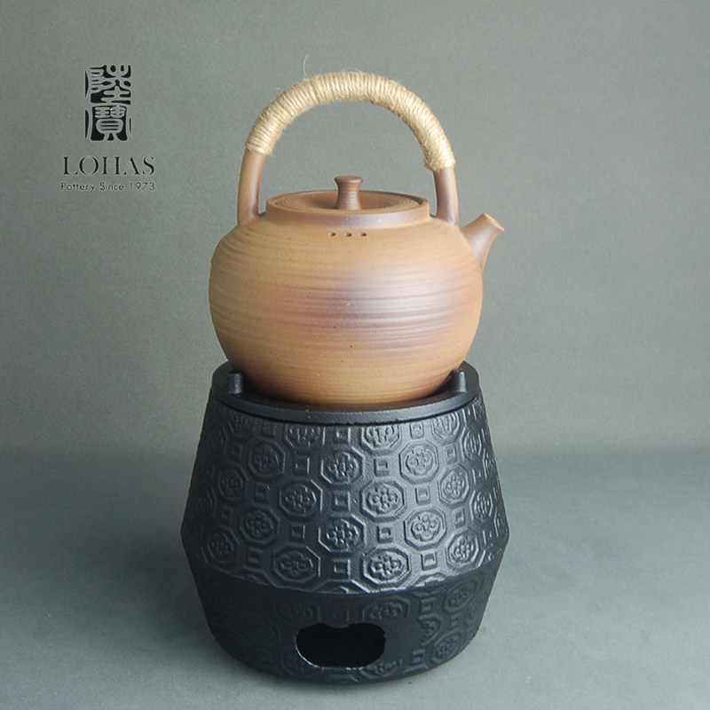 陆宝仿古提梁原矿陶瓷砂铫烧水壶