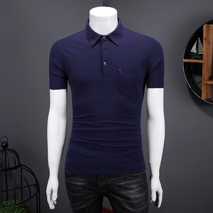 男生特大码宽松夏款加肥加大码T恤纯色方领8688P55假模,男装T恤,星座1106-1