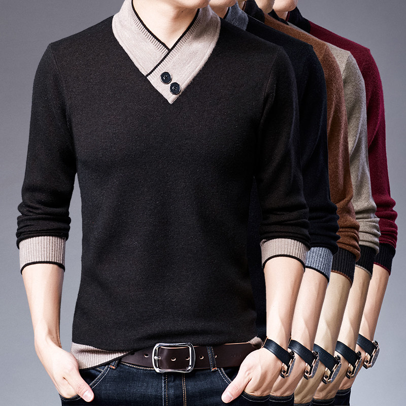 2024秋冬加厚加大主推大货仿羊绒毛衣10码1986P90模特图报告，男装针织衫/毛衣，星座1106-1