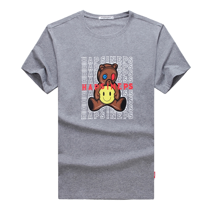 2022特大码宽松圆领短袖T恤加肥加大圆领港风平铺图6124P55，男装T恤，星座1106-1