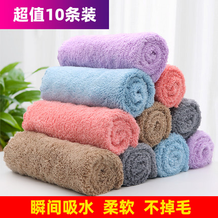 厨房加厚抹布强吸水家务百洁布不沾油不掉毛洗碗巾擦家具专用毛巾