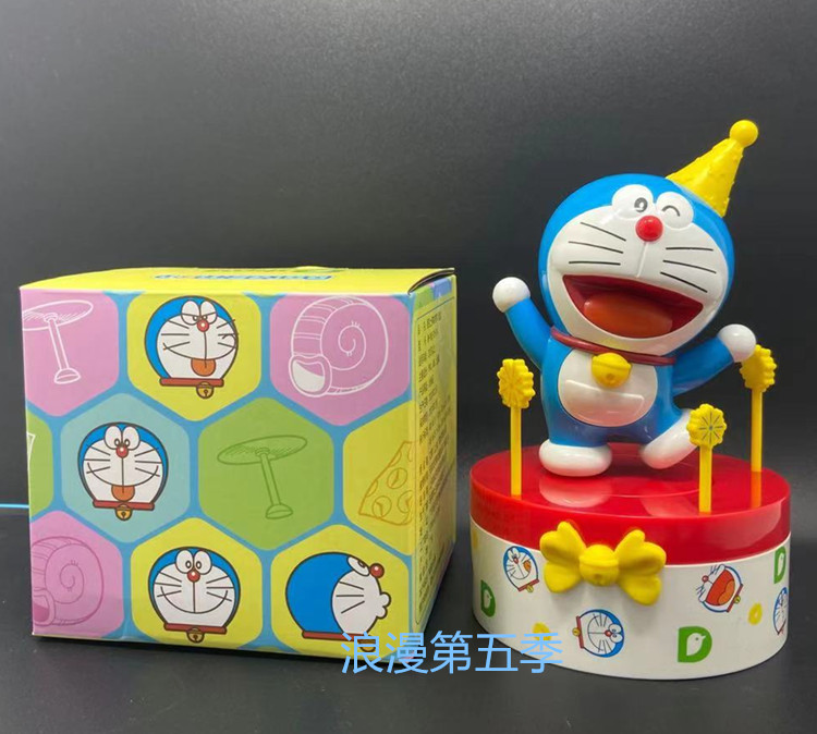 德克士哆啦a梦玩具八音盒生日餐会礼物叮当猫蓝胖子玩具公仔