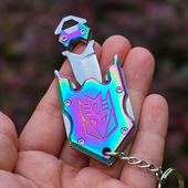 不锈钢迷你小刀户外便携袖 珍随身刀拆快递小刀防身刀变形金刚小刀