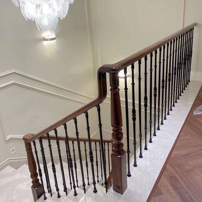 网红轻奢铝镁合金楼梯扶手别墅护栏美式法式公寓栏杆复古罗马立柱