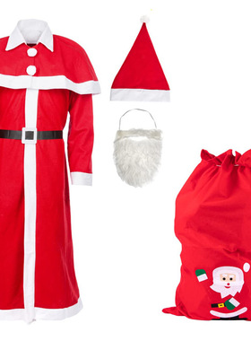 2025新款圣诞节服装圣诞老人装cosplay服装成人派对舞台表演服饰