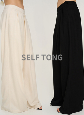 【明星同款】韩国进口高支棉麻空气阔腿裤四季可穿
