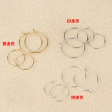 Аксессуар, аксессуары, серьги, серебро 925 пробы, простой и элегантный дизайн, японские и корейские