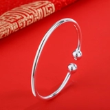 Серебряный браслет для друга, серебро 925 пробы, простой и элегантный дизайн, серебро 999 пробы