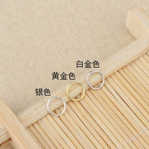 925 Серебряные ювелирные изделия аксессуары DIY Серебряное кольцо Открытое рту закрытое кольцо стерлинговое серебряное соединение с небольшим кругом и маленьким кольцом Серебряный круг