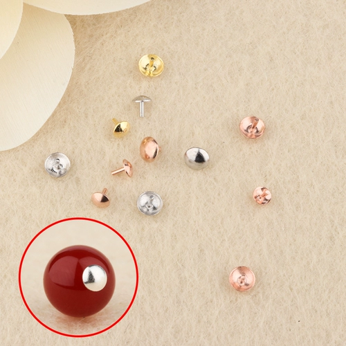 Tingxiang S925 Серебряная серебряная перегородка с серебряной перегородкой полная -дыра, блокирующая жемчужина, нефритовое герметичное пластырь круглый дно лоток Цветочный капюшон